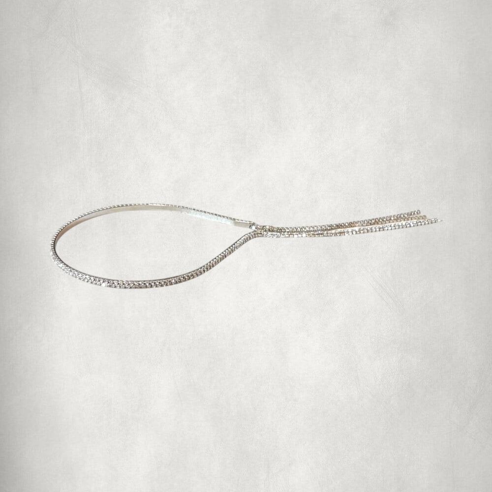 2 Row Bling Rhinestone Hairband - Picture 4 of 5